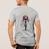 Stap in de overwinning | Heren Tri-Blend Shirt (Achterkant)