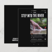 Stap in de rivier Notecard - Screen Shot Digital Notitiekaartje (Voorkant / Achterkant)