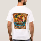 "Stap in de spotlight." T-shirt (Achterkant)