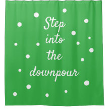 Stap in de stortbui | Groene inspirerende quote