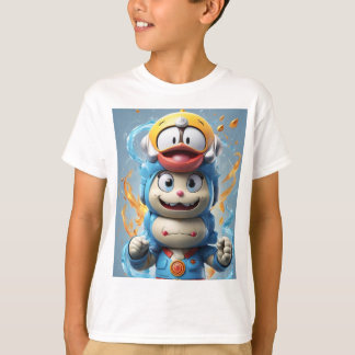 Stap in de wereld van Doraemon, waar de geliefde T-shirt