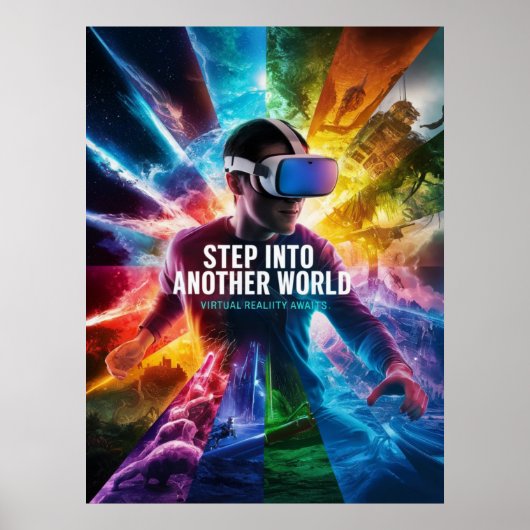 Stap in een andere wereld poster (Voorkant)