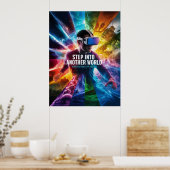 Stap in een andere wereld poster (Keuken)