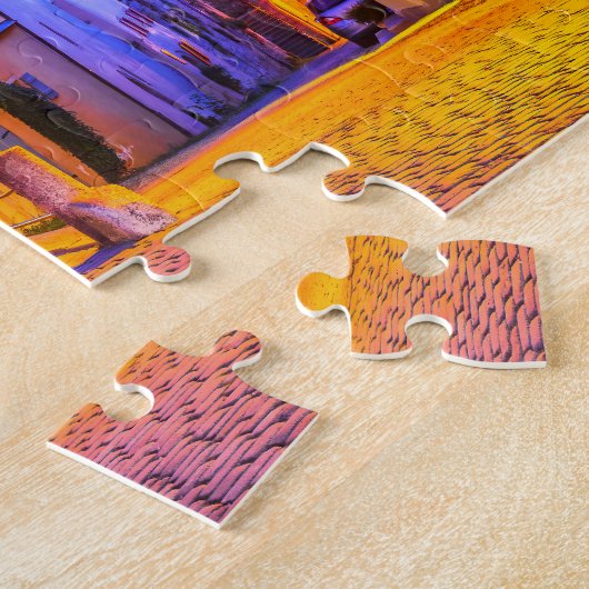 Stap in een sprookjesachtige stad in Duitsland Legpuzzel (Zijkant)