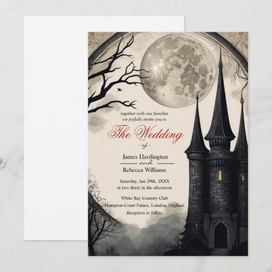 Stap in een wereld van duistere romance kaart (Voorkant / Achterkant)