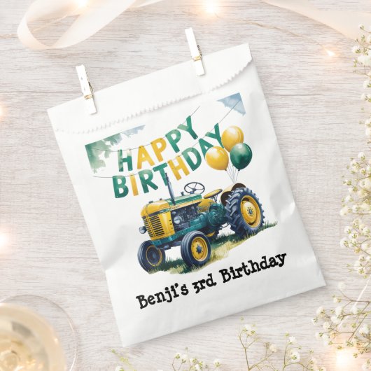 Stap in Gear Tractor 3rd Birthday Bash Bedankzakje (Geknipt)