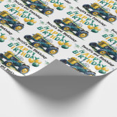 Stap in Gear Tractor 3rd Birthday Bash Cadeaupapier (Hoek)