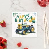 Stap in Gear Tractor 3rd Birthday Bash Servet (Insitu)