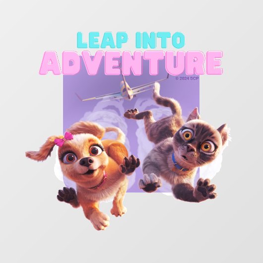 Stap in het avontuur raamsticker (Vel)