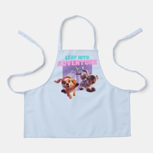 Stap in het avontuur schort (Voorkant)