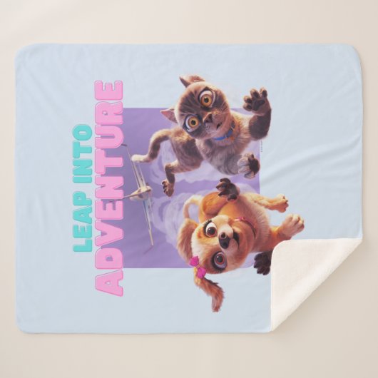 Stap in het avontuur sherpa deken (Voorkant (horizontaal))