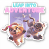 Stap in het avontuur sticker (Voorkant)