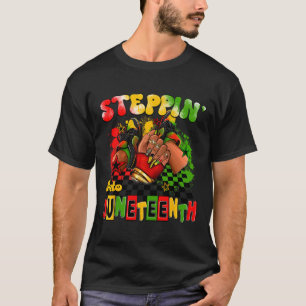 Stap in het Juneteenth Africa Black History bevrij T-shirt