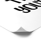 Stap in het onbekende - Bold Motivatie Quote Poster (Hoek)