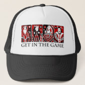 Stap in het spel trucker pet (Voorkant)