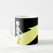 "Stap in het succes, één slok per keer. ☕✨ Koffiemok (Voorkant links)