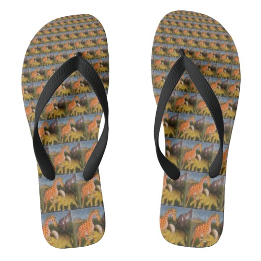 Stap in het wild: Creëer Your Own Safari Animals Teenslippers (Voetbed)