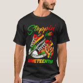 Stap in Juneteenth Afro Vrouw Zwart Meisjes Zon T-shirt (Voorkant)