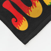 Stap in Juneteenth Trots Afro Matching Running Fleece Deken (Hoek)