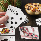 Stap in liefde pokerkaarten (Insitu)