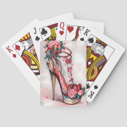 Stap in liefde pokerkaarten (Achterkant)