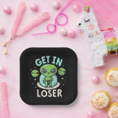 Stap in Loser Alien UFO Grappig Papieren Bordje (Feest)