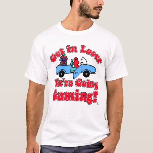 Stap in Loser Going Gaming Grappige Slogan T-shirt (Voorkant)