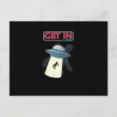 Stap in Loser UFO Space Ship Alien Abduction Feestdagenkaart (Voorkant)