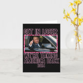 Stap in Loser We nemen Amerika terug Grappig 2024 Kaart (Gele Bloem)