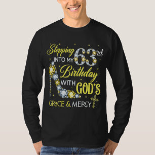 Stap in mijn 63ste verjaardag voor dames vrouwen 1 t-shirt