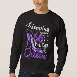 Stap in mijn 66e verjaardag 66 jaar oude cadeau W Trui