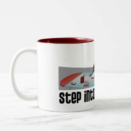 "Stap in mijn kantoor" mok (Links)