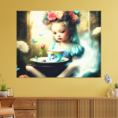 Stap in mijn wereld canvas afdruk (Insitu (Woonkamer))