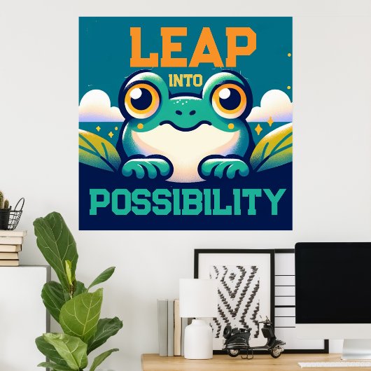 Stap in Mogelijkheid Poster (Thuiskantoor)