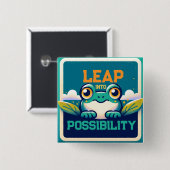 Stap in Mogelijkheid Vierkante Button 5,1 Cm (Voorkant /achterkant)