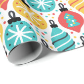 Stap in Nostalgie:  Ornamenten Wonderland Cadeaupapier (Rol Hoek)