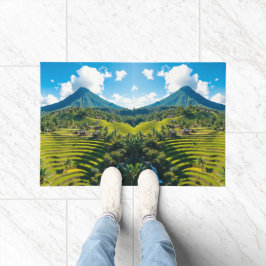 "Stap in sereniteit - Welkom thuis in Bali!" Deurmat