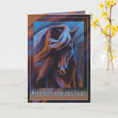 Stap in uw eigen licht kaart (Gele Bloem)