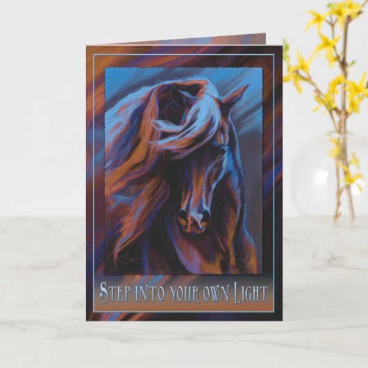 Stap in uw eigen licht kaart (Gele Bloem)