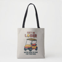 Stap In Verliezer Vintage Grappige Golfkar Golfend