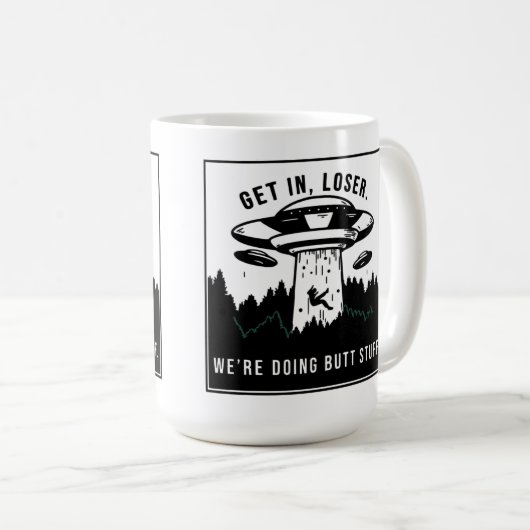 Stap in verliezer...We doen kont dingen - Grappig  Koffiemok (Voorkant rechts)