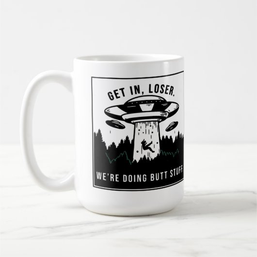 Stap in verliezer...We doen kont dingen - Grappig  Koffiemok (Links)