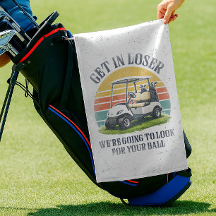 Stap in, Verliezer We gaan je Bal Zoeken Golfhanddoek