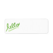 Stap in Waterverf voorjaar Etiket (Voorkant)