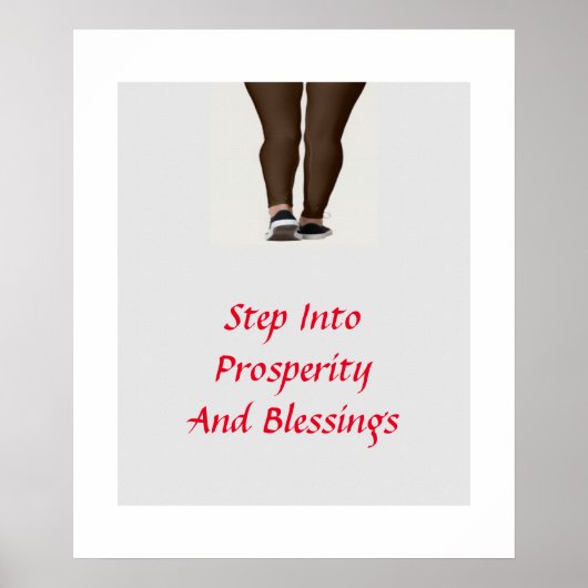 Stap in welvaart en zegeningen poster (Voorkant)