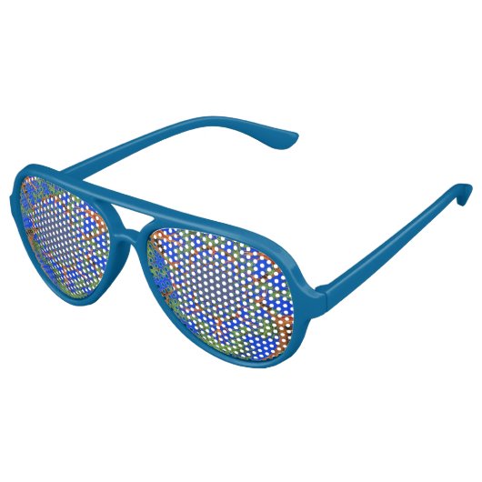 Stap in zomerblauwe golven Aviator Party Shades Aviator Zonnebril (Gekanteld)