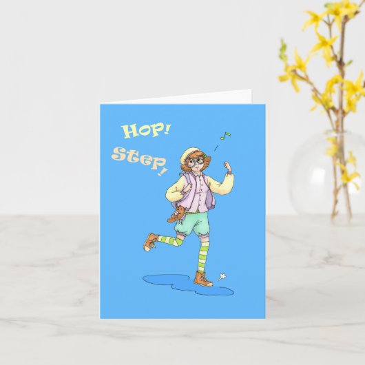 Stap ! kaart (Gele Bloem)