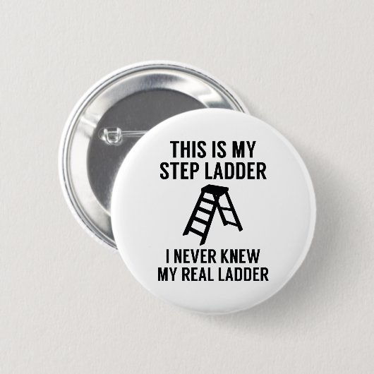 Stap Ladder Ronde Button 5,7 Cm (Voorkant /achterkant)