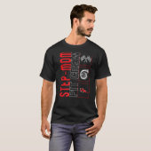 Stap Mam Pit Crew-auto met racebesturing T-shirt (Voorkant volledig)