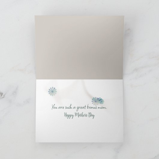 Stap mama Moederdag Waterverf Kaart (Binnen)